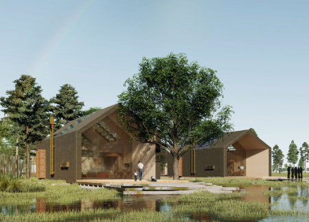 Transparent Roofs and Wooden Sanctuaries for Creative Retreats