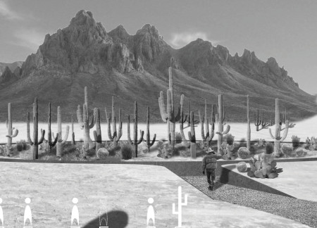 Contemplative Pathways in an Unreachable Desert Garden