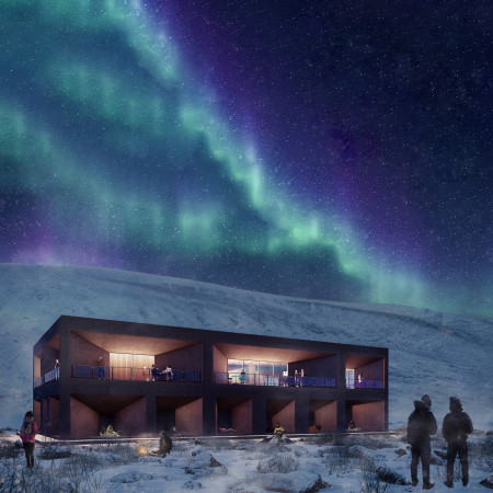 Volcanic Inspiration and Reinforced Concrete Create a New Resting Space for Trekkers