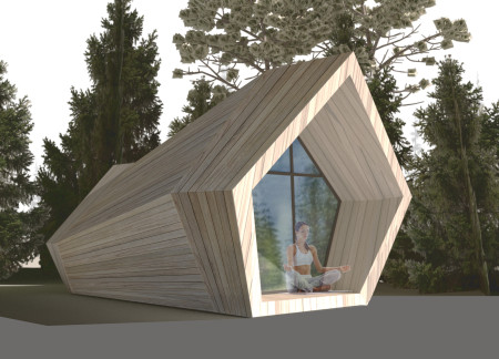 Sound Immersion in Impregnated Wood Cabins for Meditation