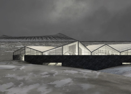 Charred Wooden Shingles and Geothermal Systems Enhancing Community Farming Experience