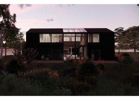 Reclaimed Timber Structure Emphasizing Community Around a Central Courtyard