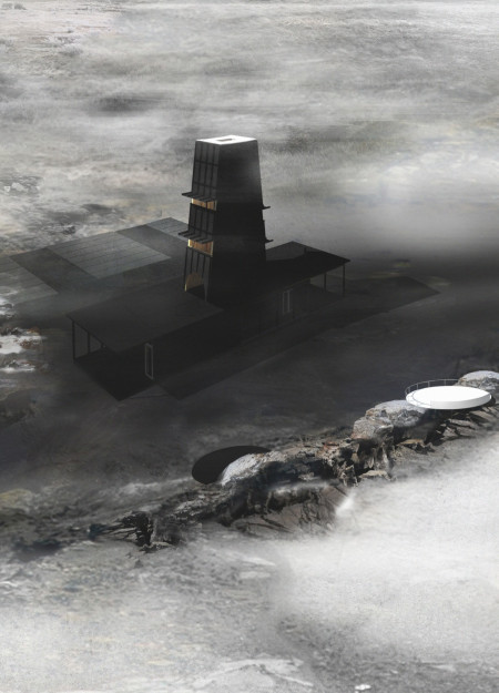 Timber and Stone Structure Offering Views of Silfra Fissure