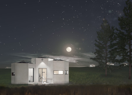 Geothermal Heating and Biofilter Integration in a Compact Microhouse