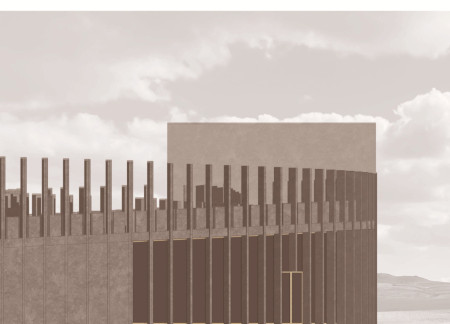 Volcanic Stone Integration with Natural Wood Elements for Community Engagement