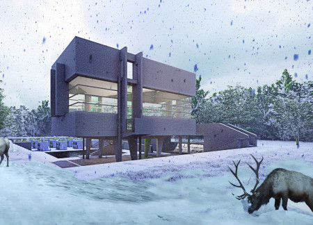 Sustainable Columbarium Surrounded by Greenery and Wildflowers