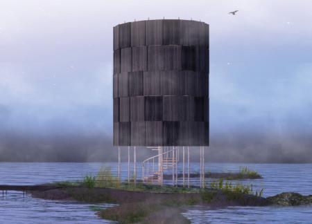 Blackened Wooden Cladding and Spiraling Ascents in a Memorial for Historical Injustice