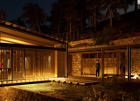 Laminated Bamboo Structure Integrated with Reed Beds for Sustainable Yoga Retreat