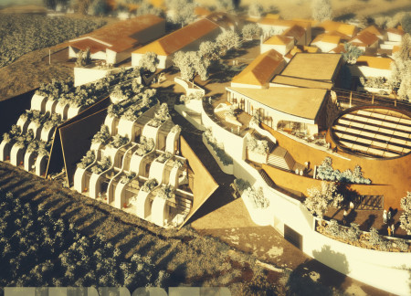 Charred Wooden Shingles and Transparent Facades Integrate with the Natural Landscape in a Vineyard Retreat