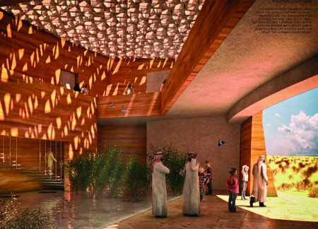 Rammed Earth Walls Framing a Wildlife Sanctuary with Geothermal Cooling