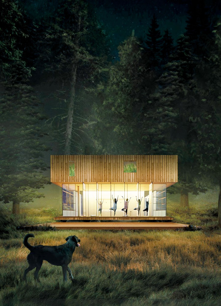A Timber Sanctuary for Yoga and Reflection