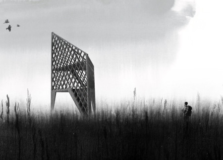 An Elevated Tower Inspired by the Phoenix Myth