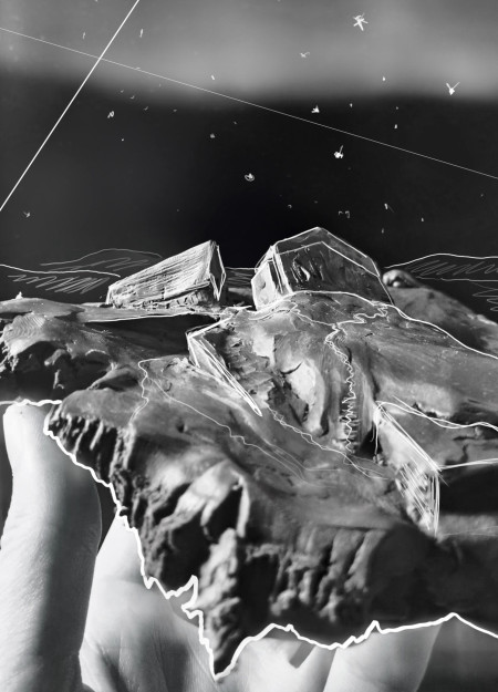 A Turf House Integrated with Geological Features and Community Interaction