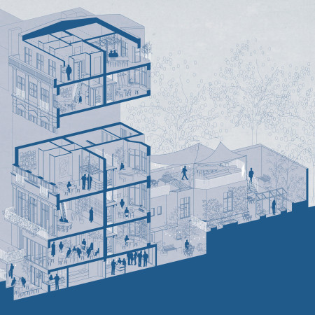 A Community Living Through Modular Wood Components and Tree Nails