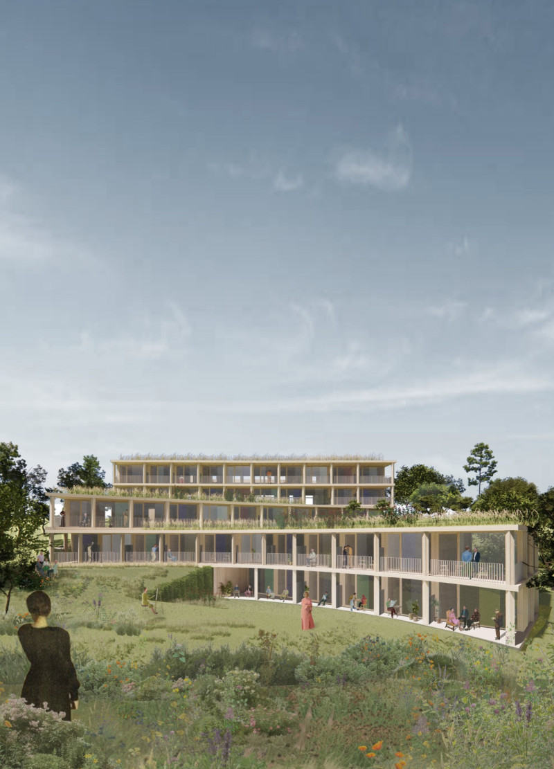 Charred Wooden Shingles and Local Tiles Form a Sustainable Living Community