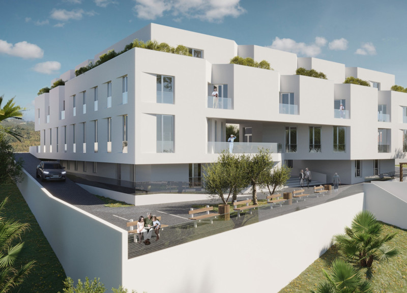 Limestone and Glass Wellness Facility Emphasizing Communal Living in a Natural Landscape