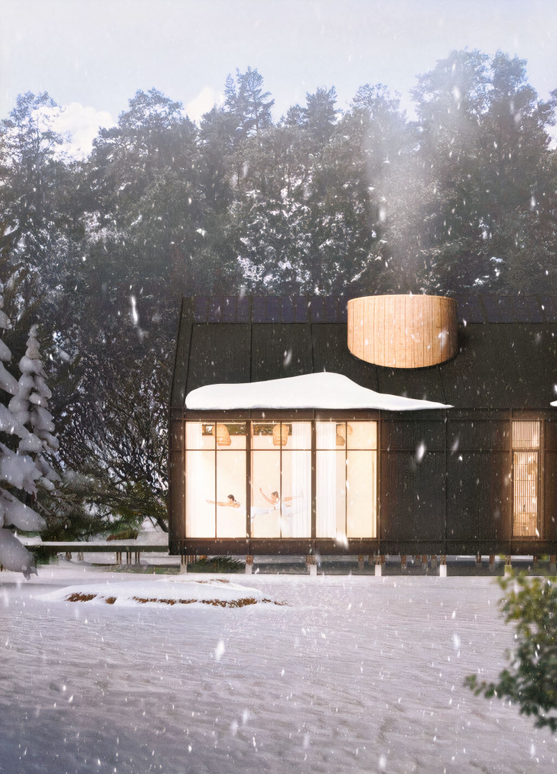 Biophilic Retreat for Wellness and Mindfulness