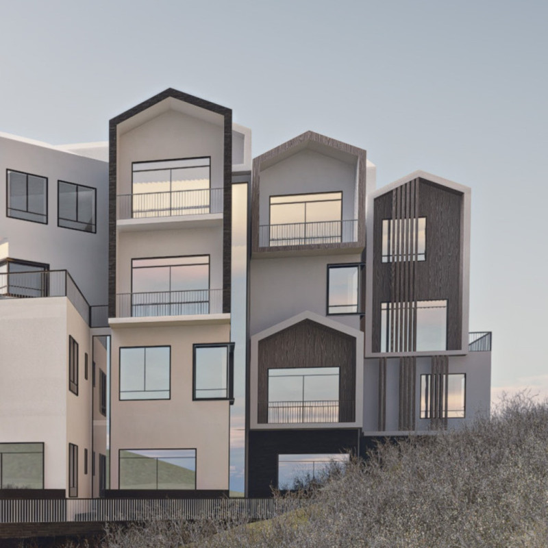 Charred Wooden Shingles Define Communal Living Spaces with Cross-Laminated Timber Panels