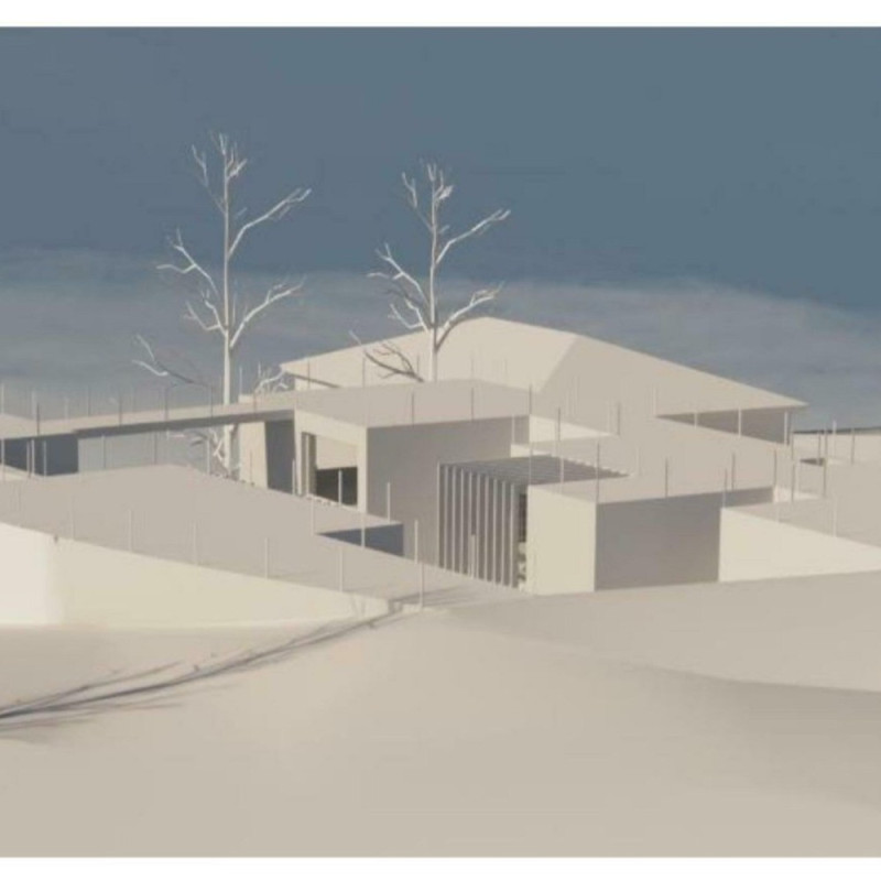 Natural Barriers and Expansive Glazing Enhance Serenity in a Guesthouse Amid Olive Groves