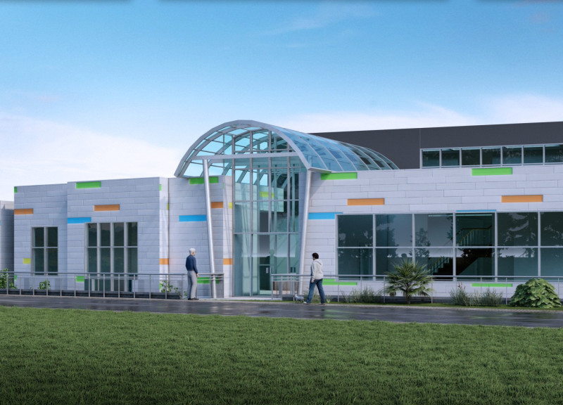 Charred Wooden Shingles and Glass Facades in a Community-Centered Elderly Facility