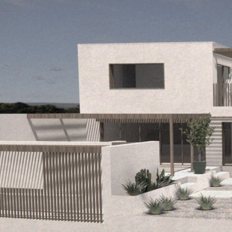 Clay Walls and Exposed Wood Merge with Natural Landscape in Residential Retreat