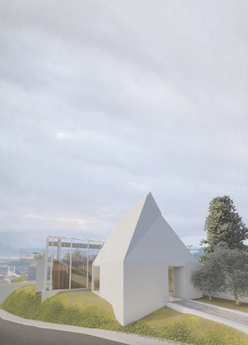 Sustainable Communal Space Crafted with Local Stone and Warm Wood Accents