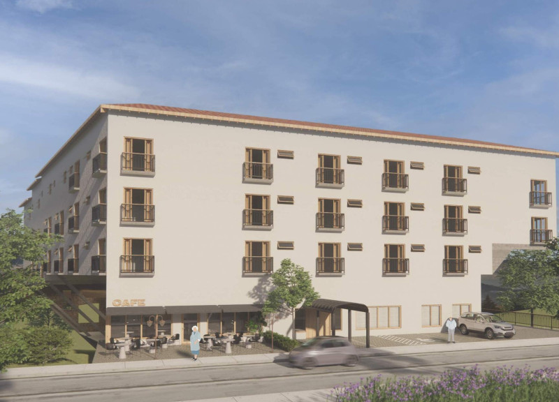 Ceramic Tile Roofs and Flexible Living Spaces in a Community-Centric Residence