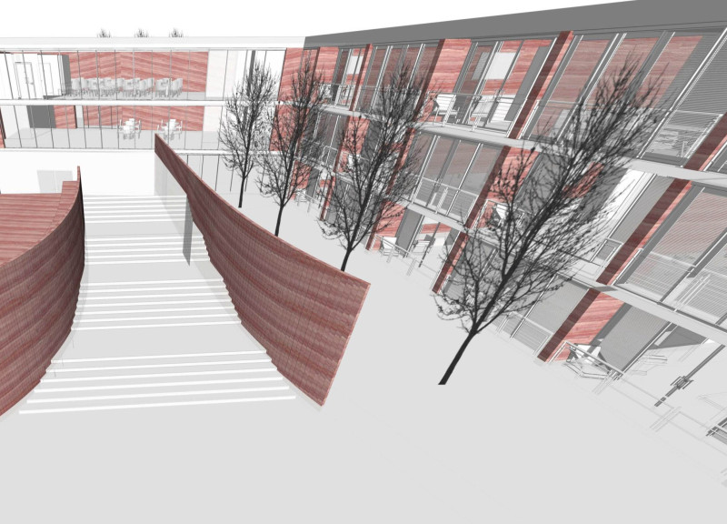 Rammed Earth Residence with Integrated Accessibility and Natural Light Optimization