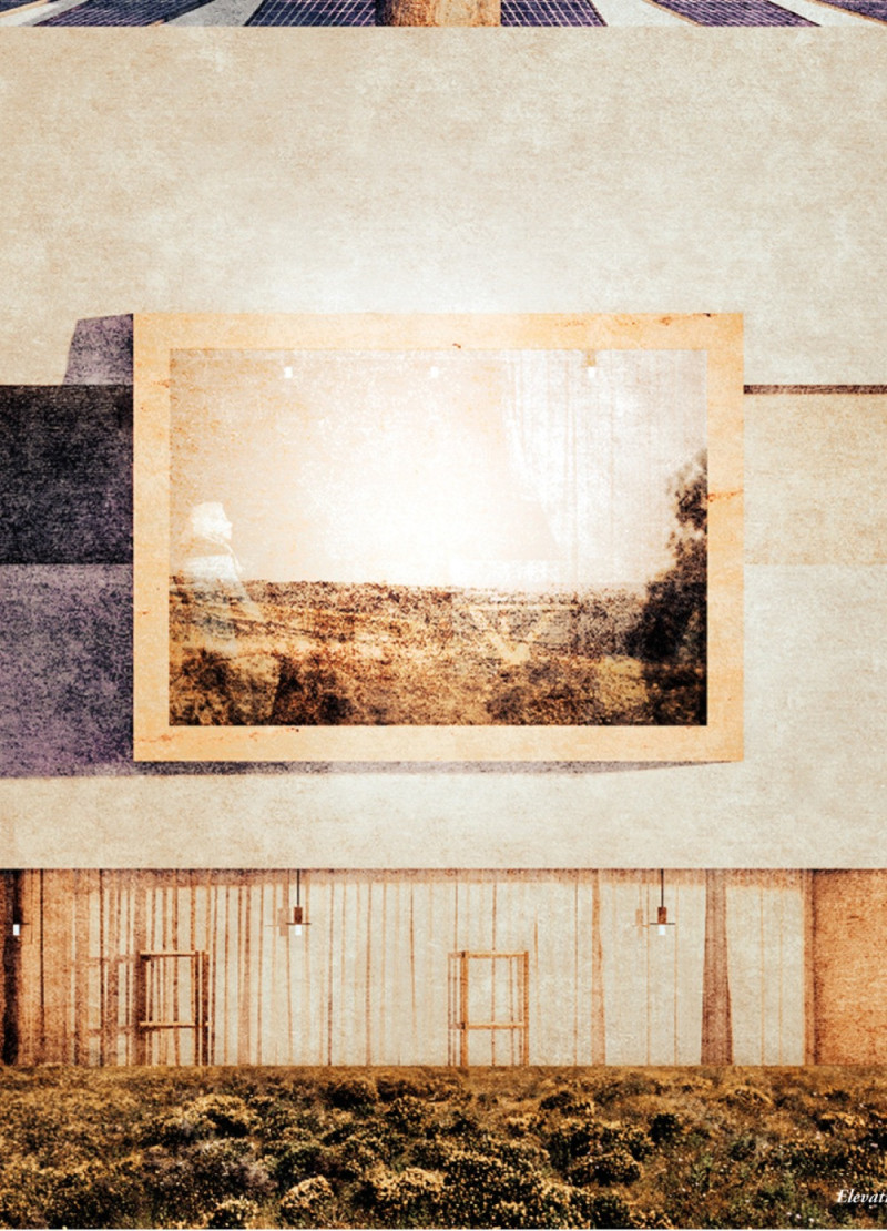 Circular Structure Crafted from Local Sandstone with Sustainable Photovoltaic Integration