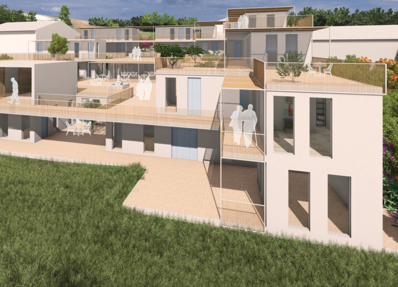 Terracotta-Clad Community Hub Enhanced by Natural Light and Accessible Design