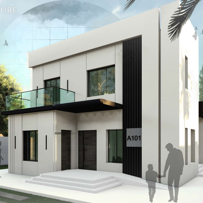 Charred Wooden Cladding and Greywater Systems in a Modular Family Home