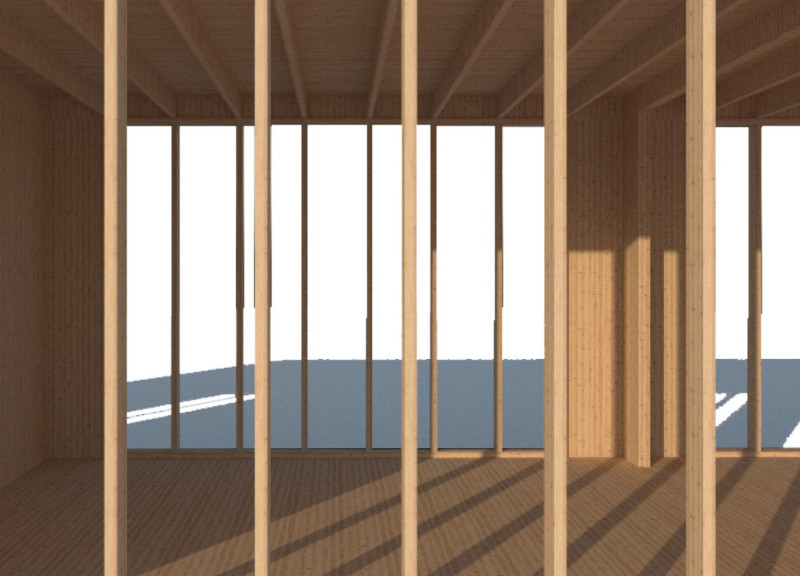 Elevated Living with Glulam Structures and Abundant Natural Light for Wellness Retreats