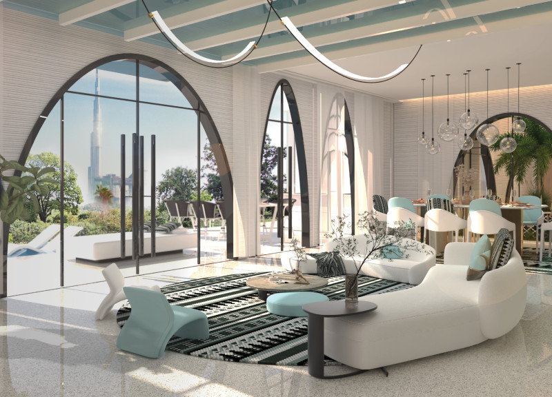 Chilled Beam Climate Control with Lavacrete and Versatile Spaces for Sustainable Living