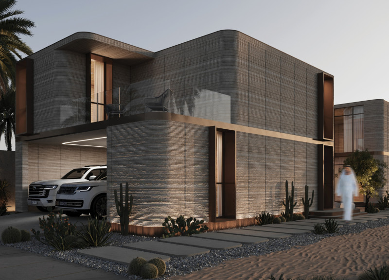 Clay Walls and Atmospheric Water Capture Shaping a Sustainable Residential Environment