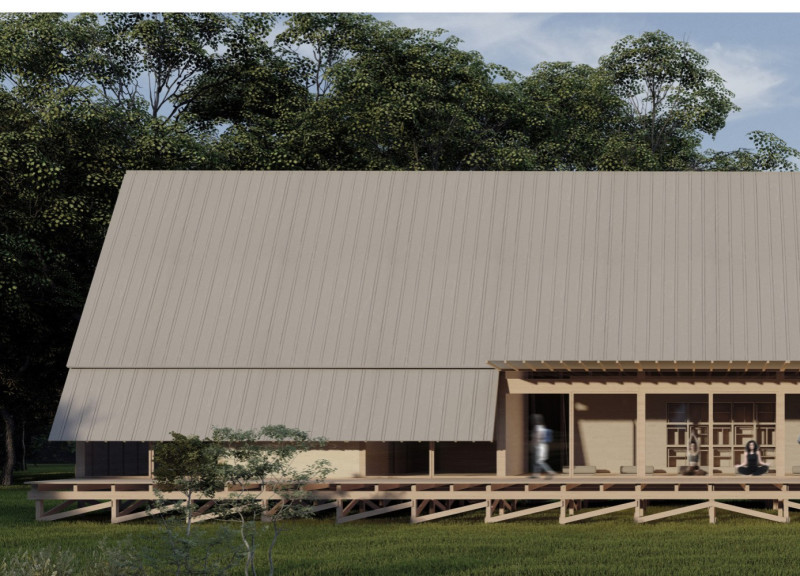 Adjustable Roof Design in Cross-Laminated Timber Structure for Community Wellness