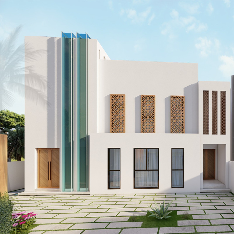 Palm Wood Elements Enhance Energy Efficiency in Sustainable Residential Design