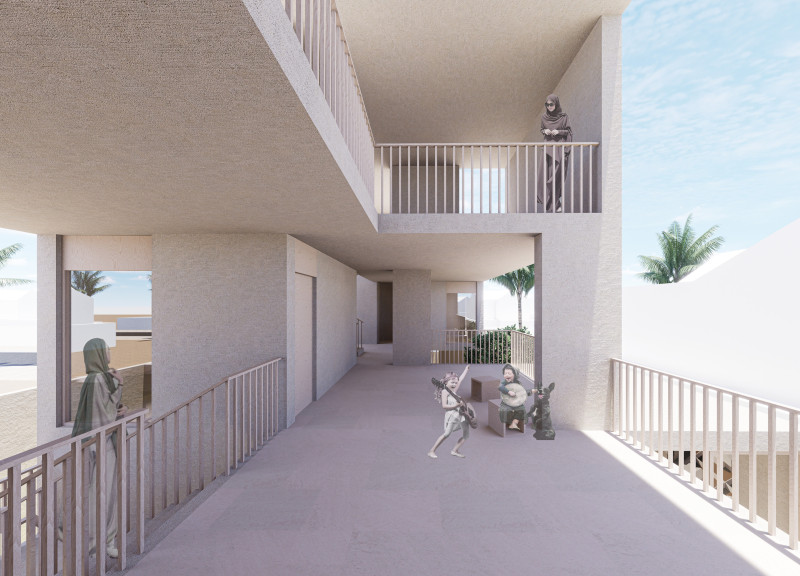 Natural Cooling Using Prefabricated Concrete and Bamboo Finishes in Residential Design