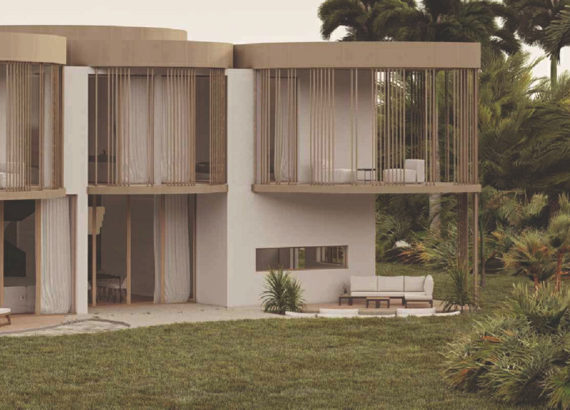 Petal-Inspired Structure Crafted from Reinforced Concrete and Expansive Glass Facades Designed for Communal Living