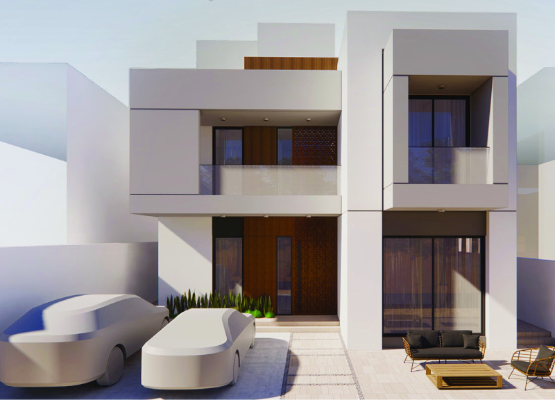 Charred Wood Accents Enhance Sustainable Living in a Modern Emirati Villa