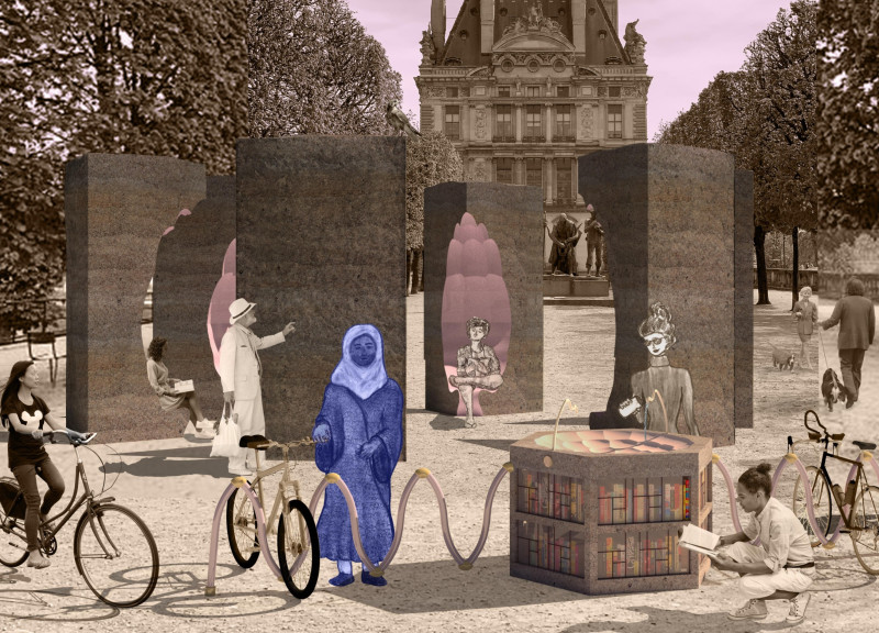 Curvilinear Forms and Translucent Fiberglass Enveloping Community Gathering Spaces