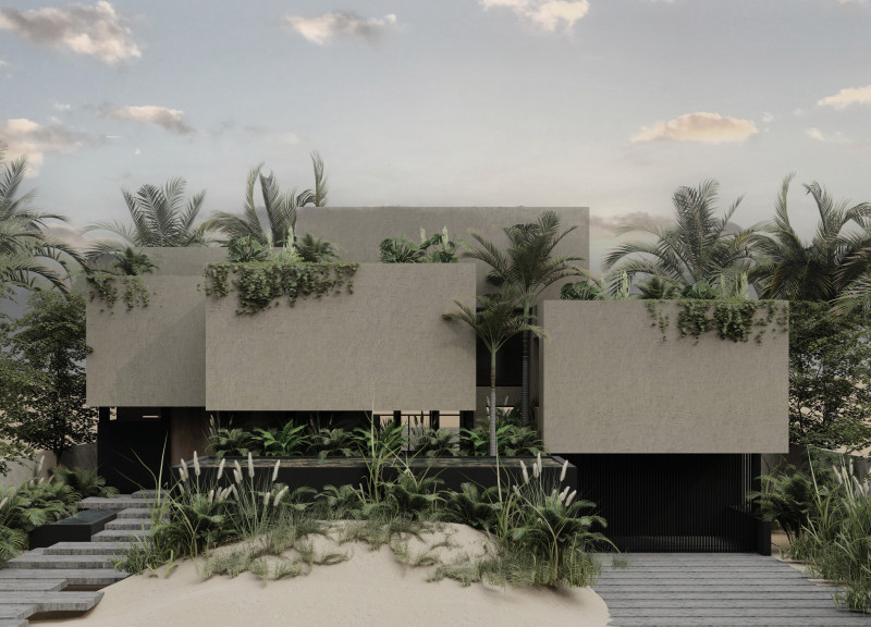 Coral Stone Modules with Fly Ash Concrete Create Sustainable Living Spaces