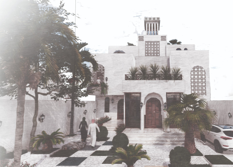 Charred Shingles and Green Concrete Combining Natural Cooling in a Sustainable Residential Design