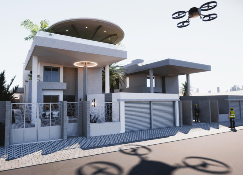 Natural Ventilation and Graywater Recycling in a Palm Frond-Inspired Structure