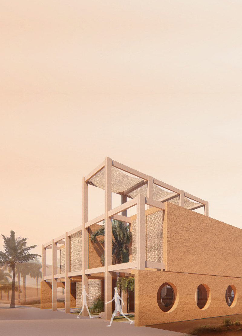 Rammed Earth Structure Featuring Flexible Natural Textures for Community Living