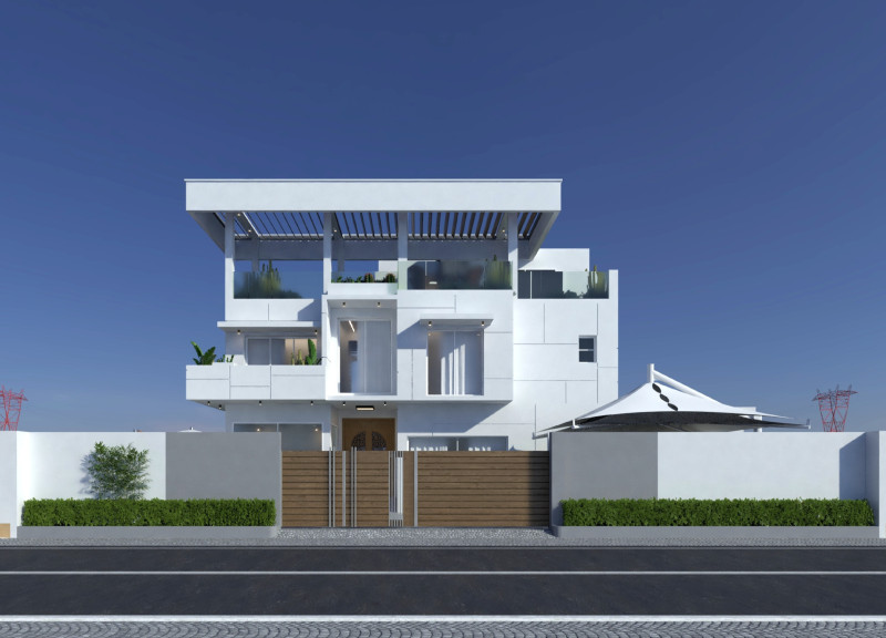 Charred Wooden Shingles and Natural Ventilation in a Modern Family Residence