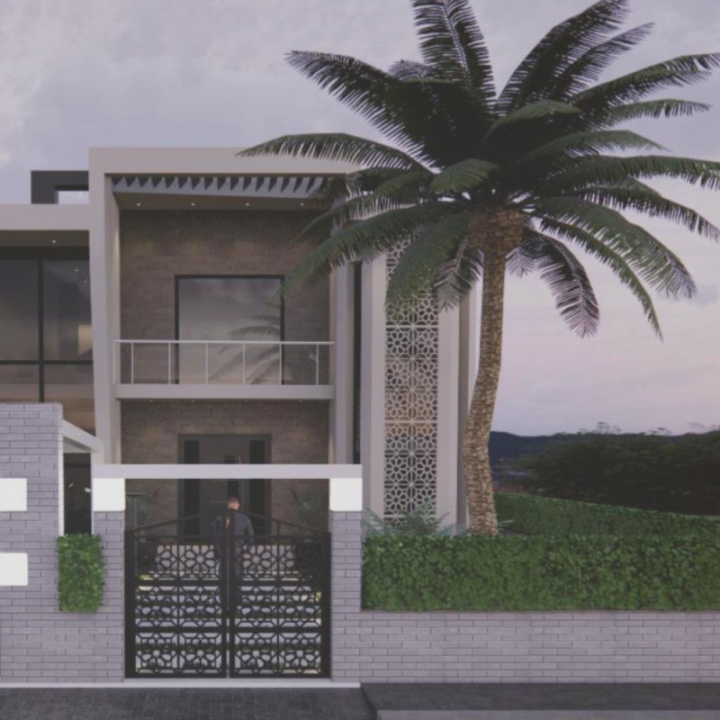 Reflective Glass and Local Palm Wood Create Sustainable Community Living Solutions