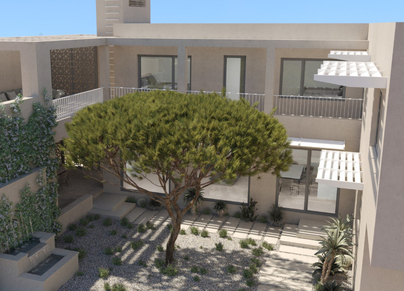 Natural Ventilation and Omani Stone in a Contemporary Emirati Courtyard Residence