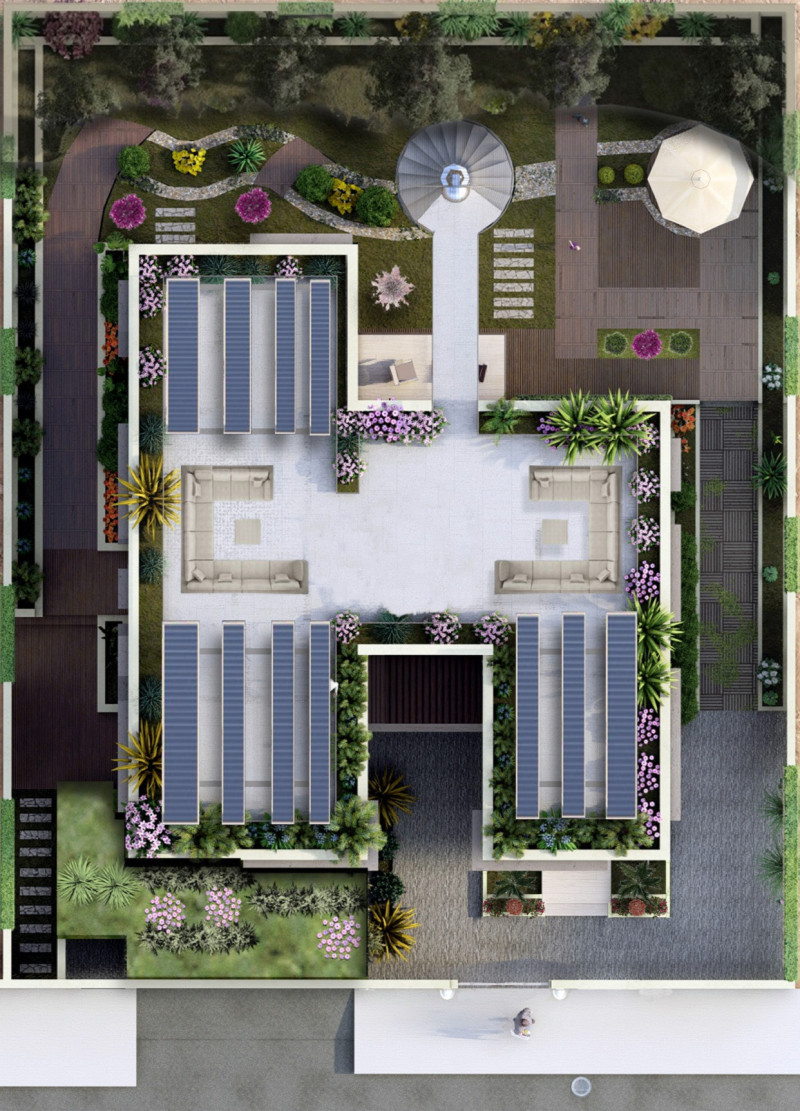 Charred Wooden Shingles and Energy-Efficient Design in a Compact Residential Structure