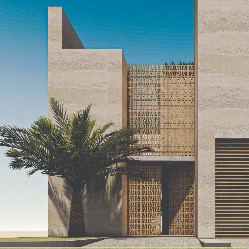 Earth Wall Construction with Adaptive Shading and Integrated Native Landscaping