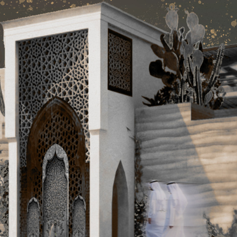 Rammed Earth Construction Blending Traditional Barjeel Features with Modern Aquaponic Systems